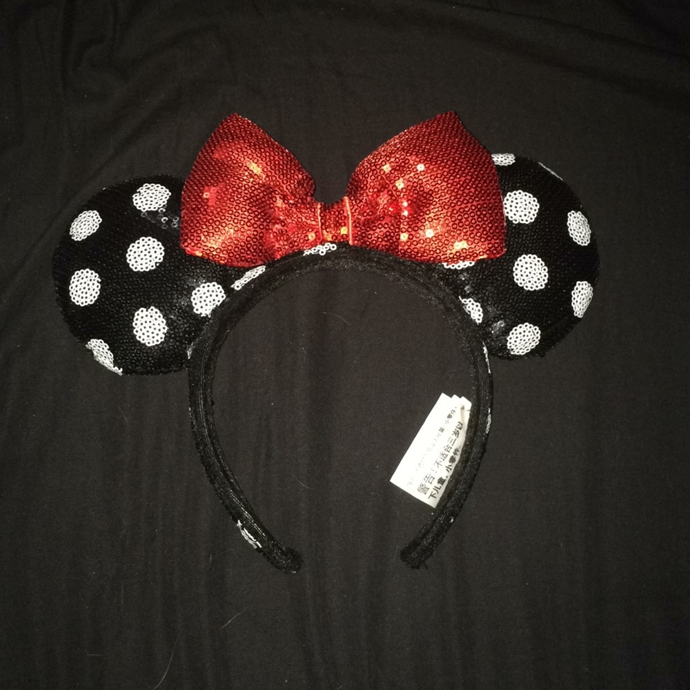 AUTHENTIC Disney Minnie Mouse Sequin Mouse Ears ❤️